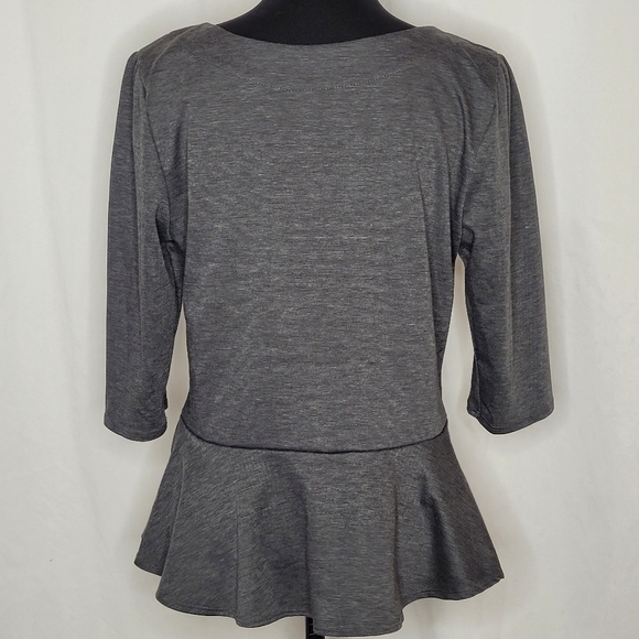 Bobeau 3/4 Sleeve Peplum Top - Size XL - Picture 4 of 10